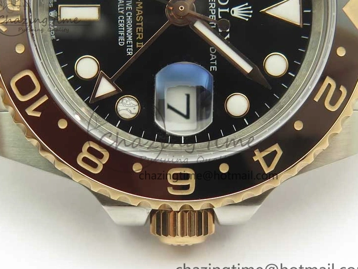 SS SS RG II Edition Black RG Black Bezel Best Dial GMF 126711CHNR 904L on GMT-Master Ceramic 904L Brown A2836 Bracelet 0510